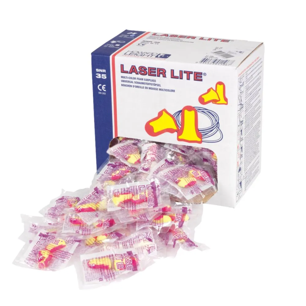Howard Leight Laser Lite, tapones para los oídos, 35 dB, 200 pares